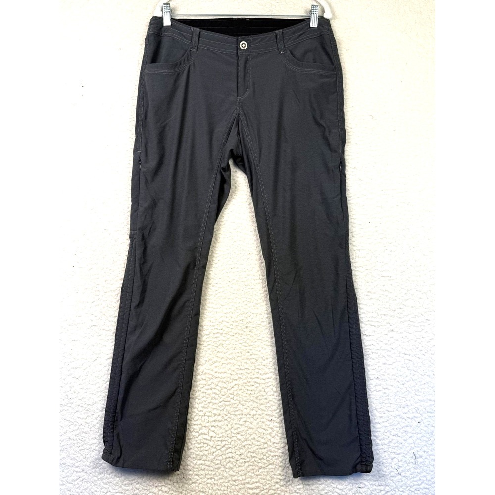 Kuhl Pants Womens 12 Regular Gray Stretch Hiking Outdoor Drawstring Pockets